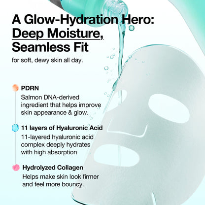 BOGO PDRN Hyaluronic Acid Capsule 100 Serum Mask 10+10