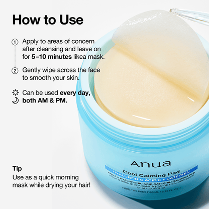 8 Hyaluronic Acid Catechin Calming Pad